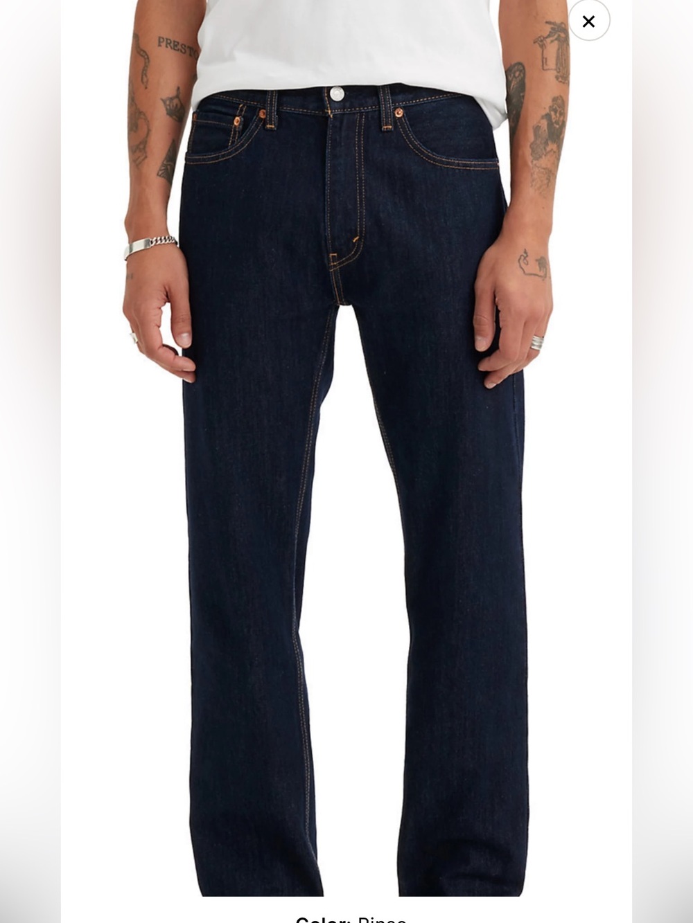 Levi's Indigo Straight-Leg Jeans